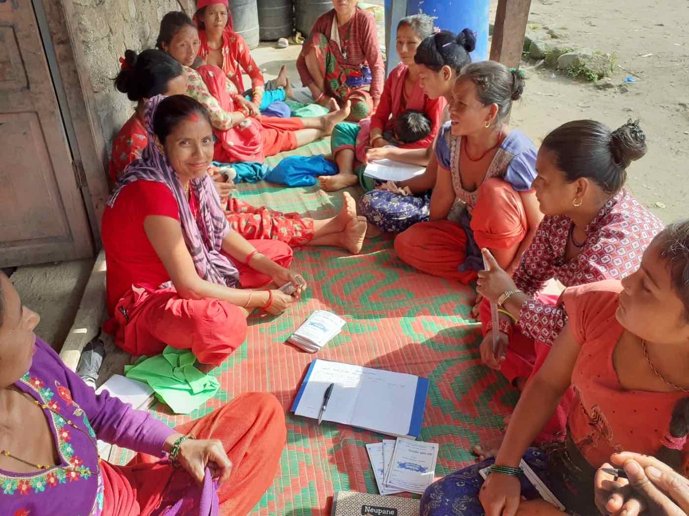 A Women Action Group meeting in Deurali
