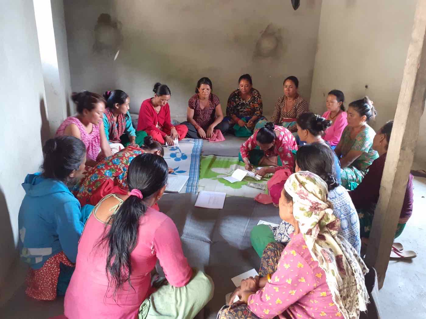 A Women Action Group meeting in Gangate
