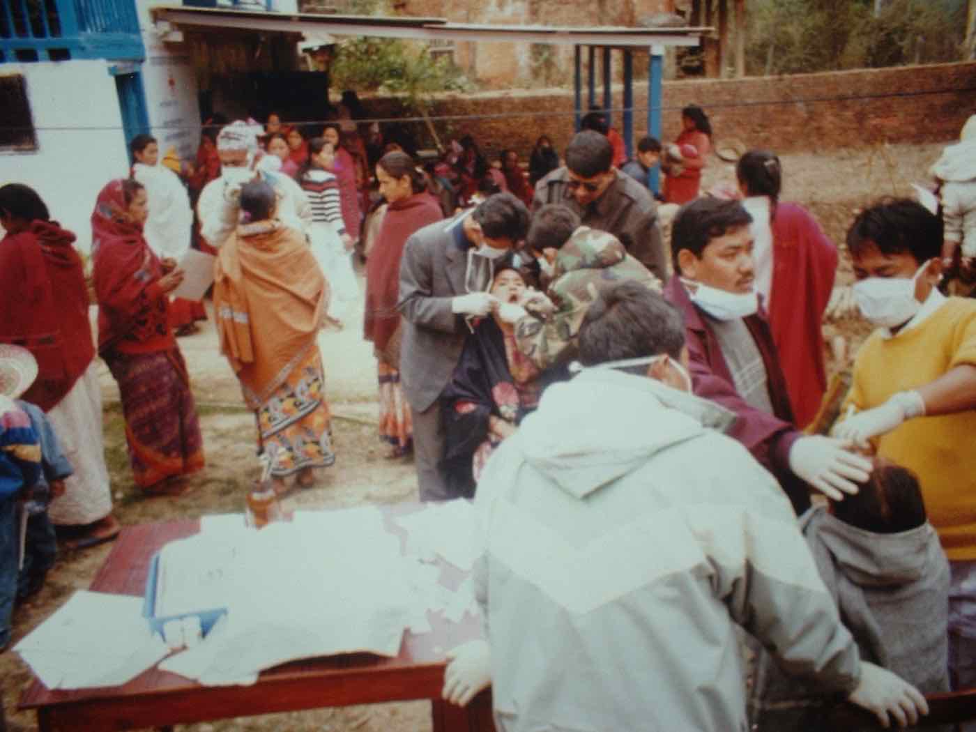 CBHDP staff providing medical outreach care to the community
